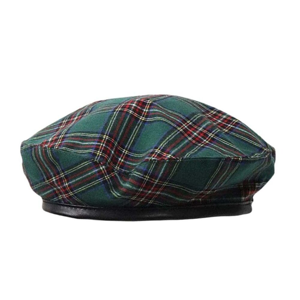 2225 Women Winter Plaid French Beret Hat Tartan Check Artist Painter Hats - Picture 2 of 7